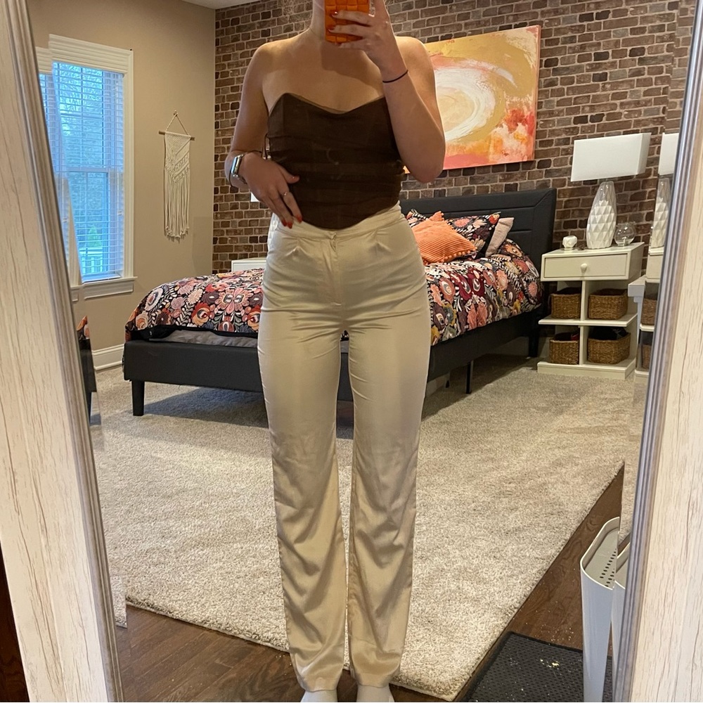 437 satin pants